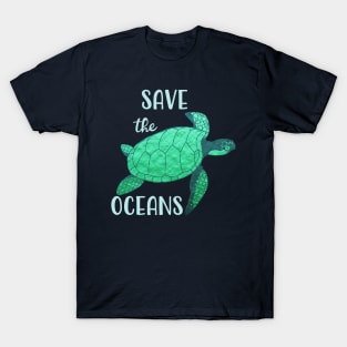 save the ocean - turtle T-Shirt